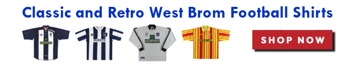 vintage, retro and classic west brom football shirts